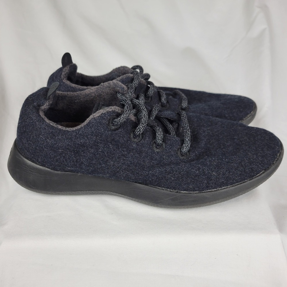 Allbirds women's  9 The Wool Runner Dark Grey/Black Shoes Fine Merino Wool